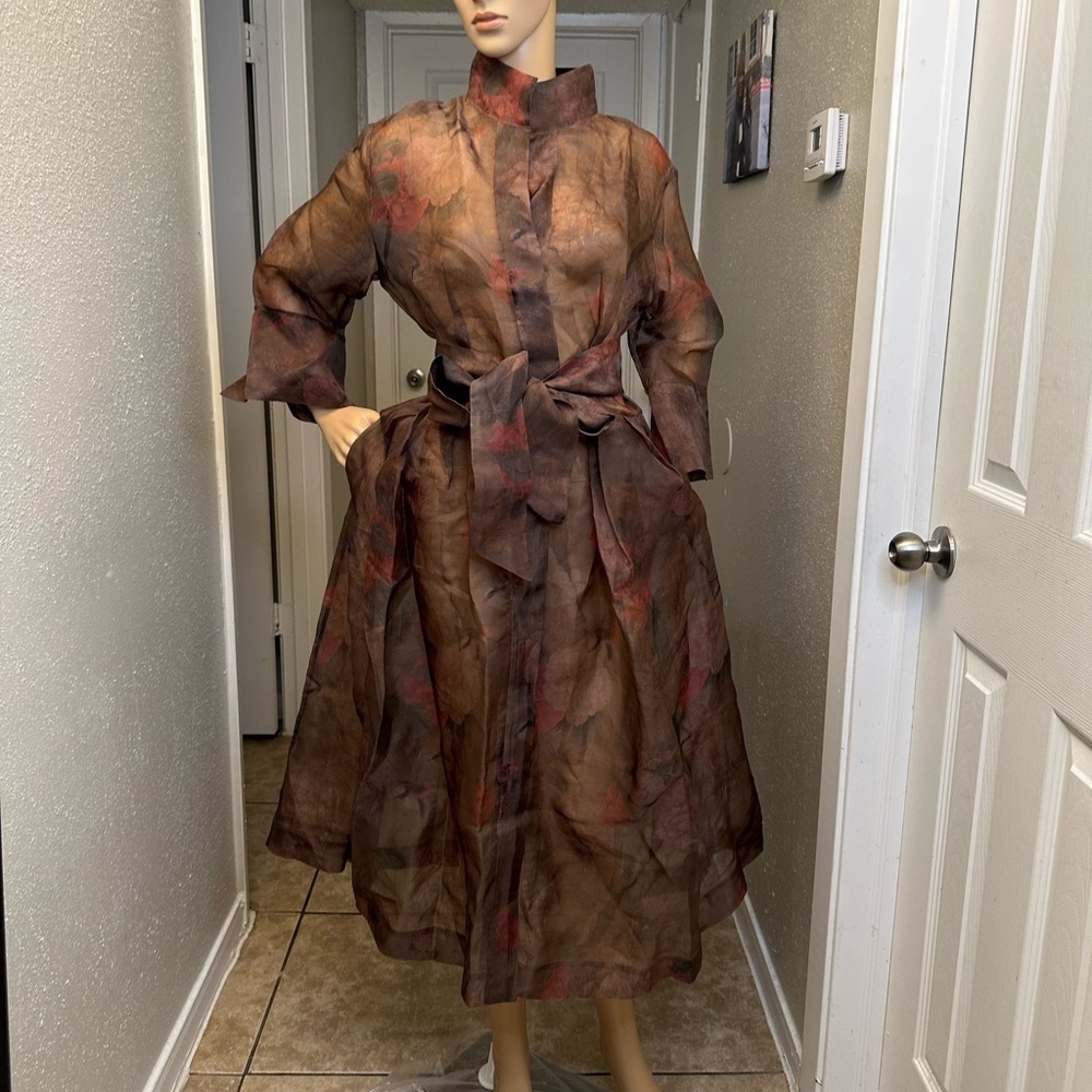 JARBO organza shirt dress Toast Size 2 NWT  Retails : $ 495